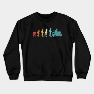 motorcycle evolution funny motorcycle gifts Crewneck Sweatshirt